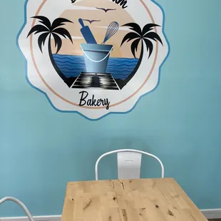 a table and chairs