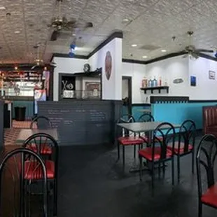 the interior of a restaurant
