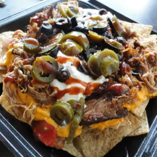 nachos, food