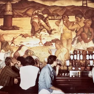 At the bar Circa 1975 at what is now the Beach Chalet.