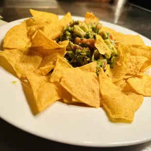 Guacamole and chips