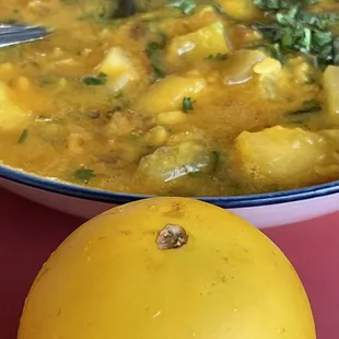 dosakaya veggie-fruit in a dal