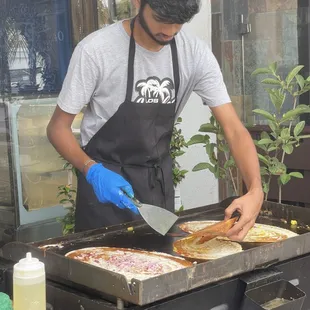 dosa performance cooking