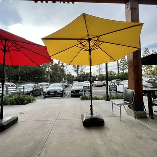 outside
