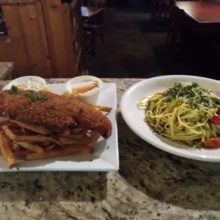 Fish Fry and Pasta Primavera