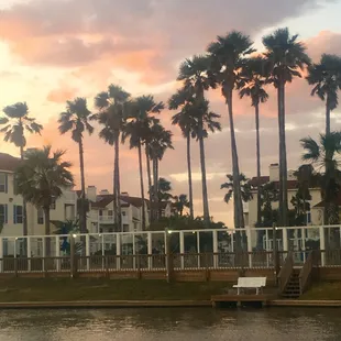 Beautiful sunset at the Beach Club