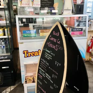 Ice cream counter