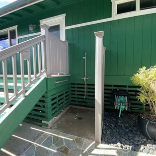 Private outdoor shower