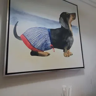 Dining dachshund side...