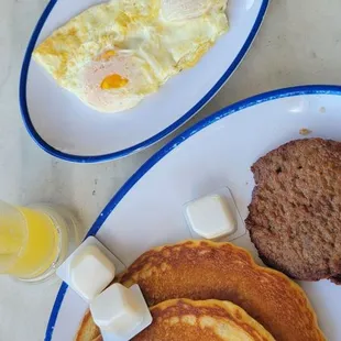 And 2 eggs over easy.