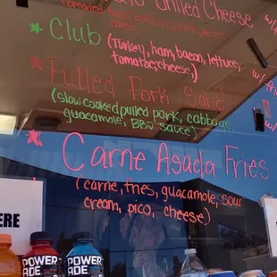 Beach Eats came to work to provide lunch for today. These were the options we could choose from. Yes indeed.