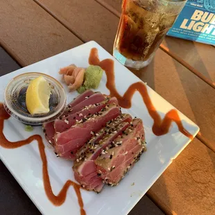The ahi tuna was absolutely perfect!