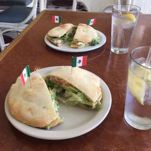 Chicken pita sandwiches