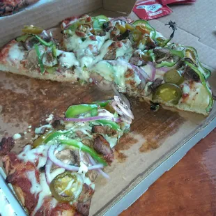 The Steak Pizza, 10 inch...They call it small. It's not small.