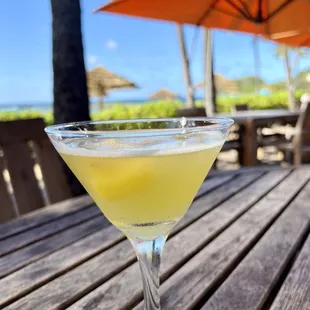Beach House Signature Infused Martini ::  Maui Gold Pineapples, Koloa Coconut Rum, Absolut Vanilla