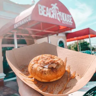 Protein donut!
100 cals
10g protein
5 carbs
5 sugars