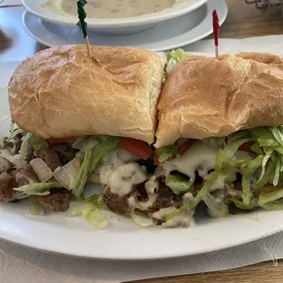 Steak hoagie