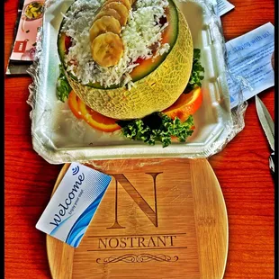 Large fruit bowl for take out