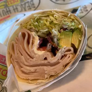 Surfin bird on a gluten free wrap. The best!