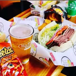 Went to Beach Hut Deli - Long Beach &amp; had the best Sandwich with a nice cold beer. Loved the vibe &amp; the staff were awesome‼