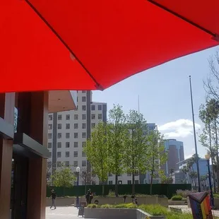 outside
