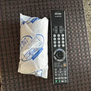 My tv remote is larger