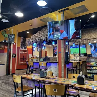 interior, sushi and sashimi