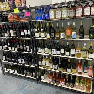Portion of wine selection