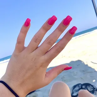Beach Nails Gel Acrylic Full Set