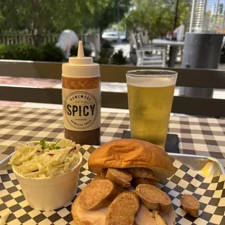 Turkey and Sausage Sandwich