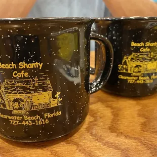 Cute mugs and good coffee!