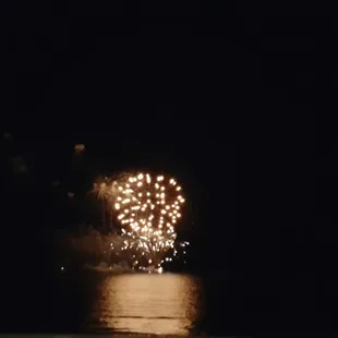 fireworks in the night sky