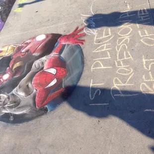 Chalk the walk 1st place winner for professional category.