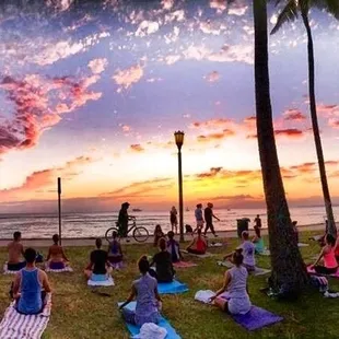 Beach Yoga Hawaii in Waikiki and San Diego