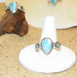 MarahLago Atlantic Larimar Ring at Beach Treasures in OBX