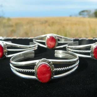 Spiny Oyster Native American Cuff Bracelets from Beach Treasures Duck NC Outer Banks