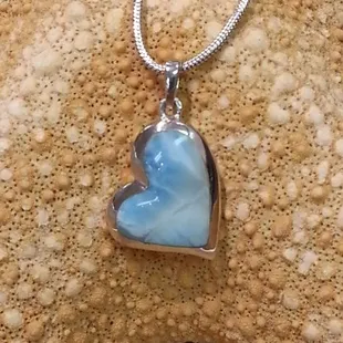 MarahLago Larimar Heart at Beach Treasures in Duck NC