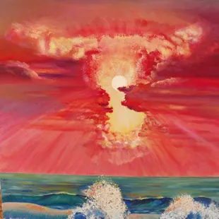 Nancy Herzog OBX Local Artist- The Waters Applaud, Beach Treasures, Duck NC