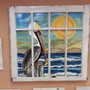 Rebecca Rogers outer banks local artist at Beach Treasures in OBX