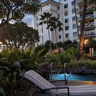 Lovely pool in between the two main towers and steps away from the beach lagoon.