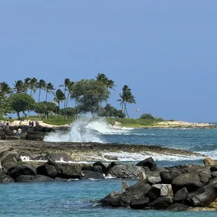 Water break at Honu Lagoon.