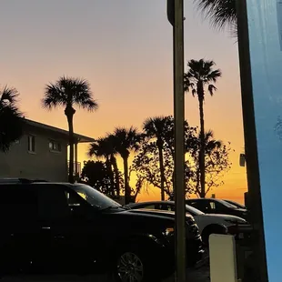 Sunset from our table