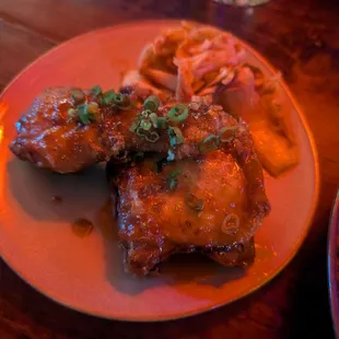 KOREAN FRIED CHICKEN Garlic soy sauce, spicy honey, scallion 11