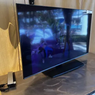 Cabanas come with a TV and phone