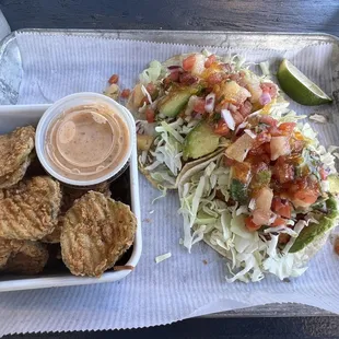 Buffalo Shrimp Tacos