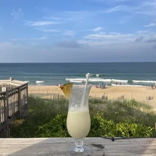 Pina colada with a view