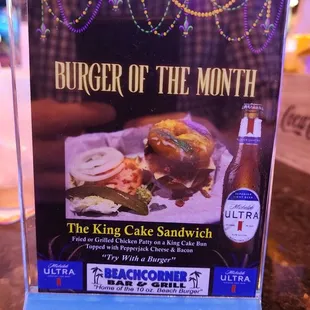 Burger of the month