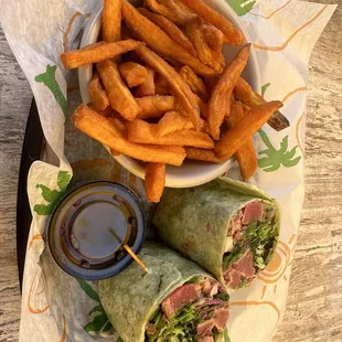 Seared ahi wrap
