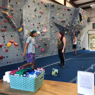 Main bouldering area