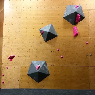 Slab wall on the opposite side of the new bouldering area